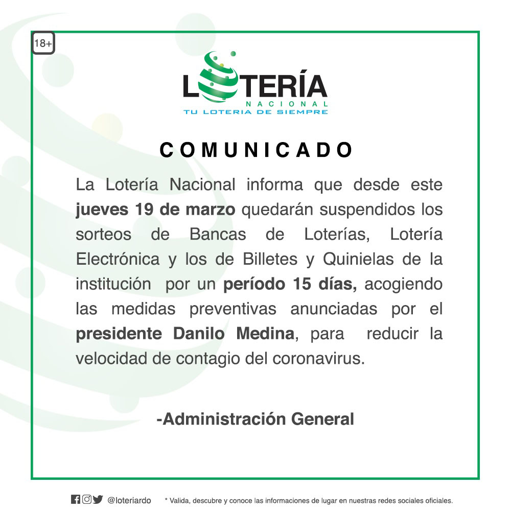 LoteriaNacional Comunicado AP nuevo